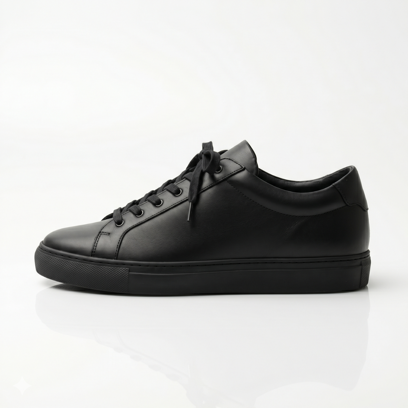 Black Brooks Leather Sneakers